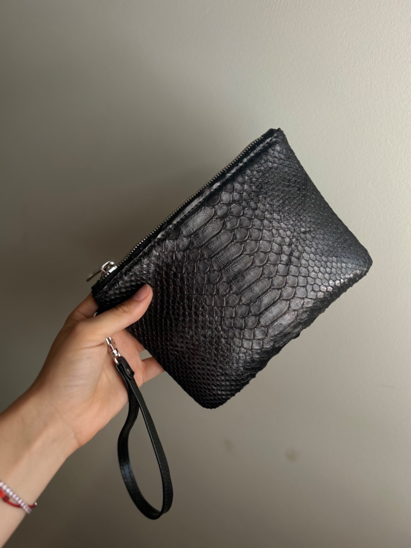 Pochette in vera pelle 